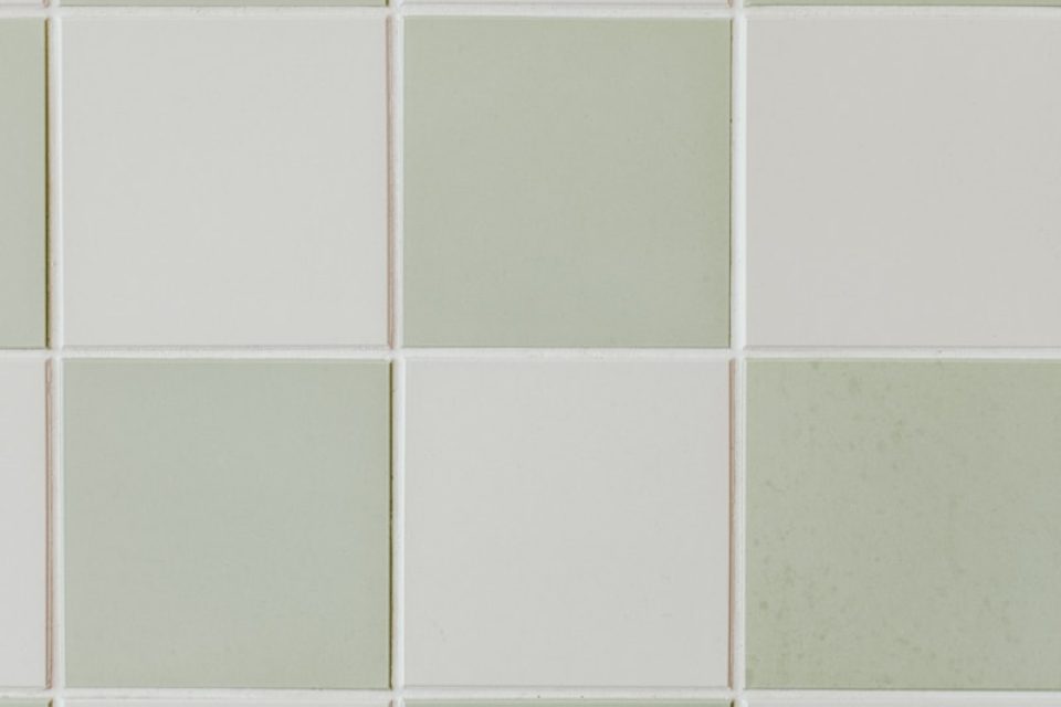 gray and white tiles